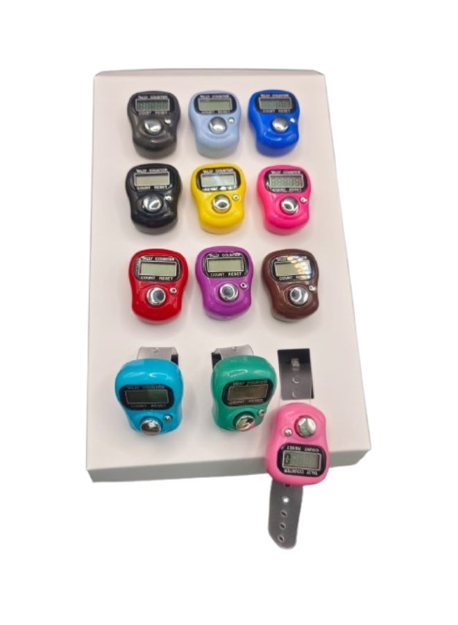 12 pieces Digital Tasbih Tally counter ,prayer Counying tool for everyday  Comes in All Colors - Image 1